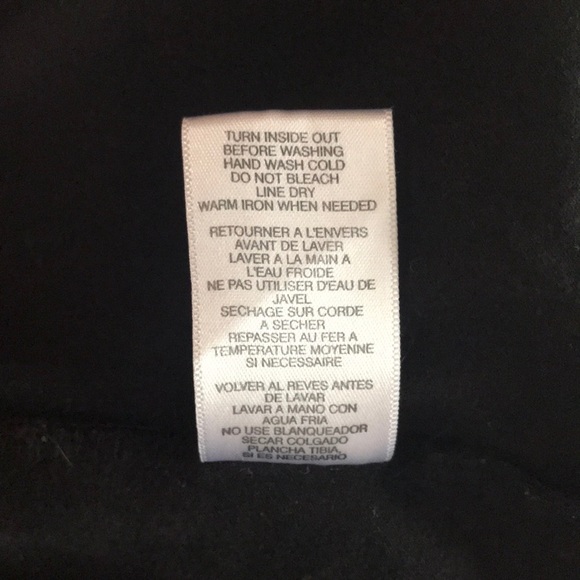 MICHAEL KORS Black 3/4 Sleeve Rhinestone Logo Top - Picture 7 of 8